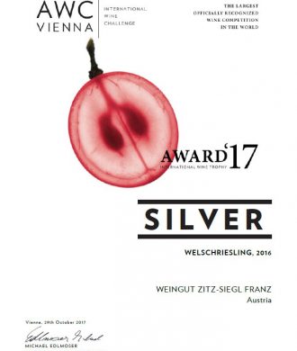 AWC Award 17 Welschriesling AWC Award 17 Welschriesling
